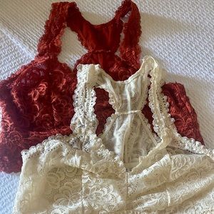 Women's bralette plus sz. Torrid 1 Rust N1 Ivory